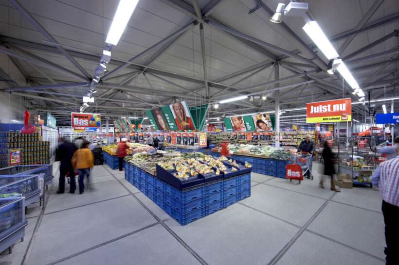 Supermarket Neptunus Evolution Tymczasowy supermarket Bas Schiedam