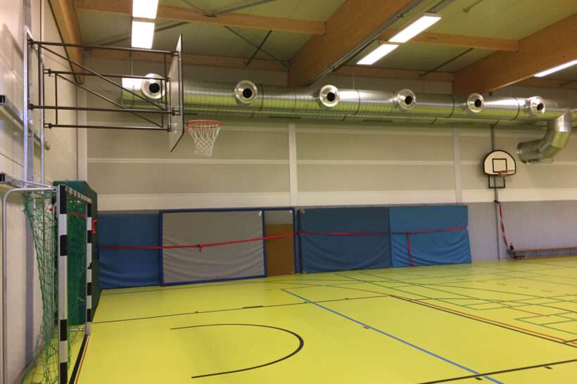Tymczasowa hala sportowa Neptunus Flexolution Maria Ward School w Norymberdze