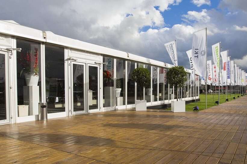 Neptunus Aluhal DMG Waalwijk entree tent