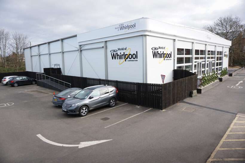 Tymczasowy salon wystawowy Neptunus Evolution Whirlpool Peterborough